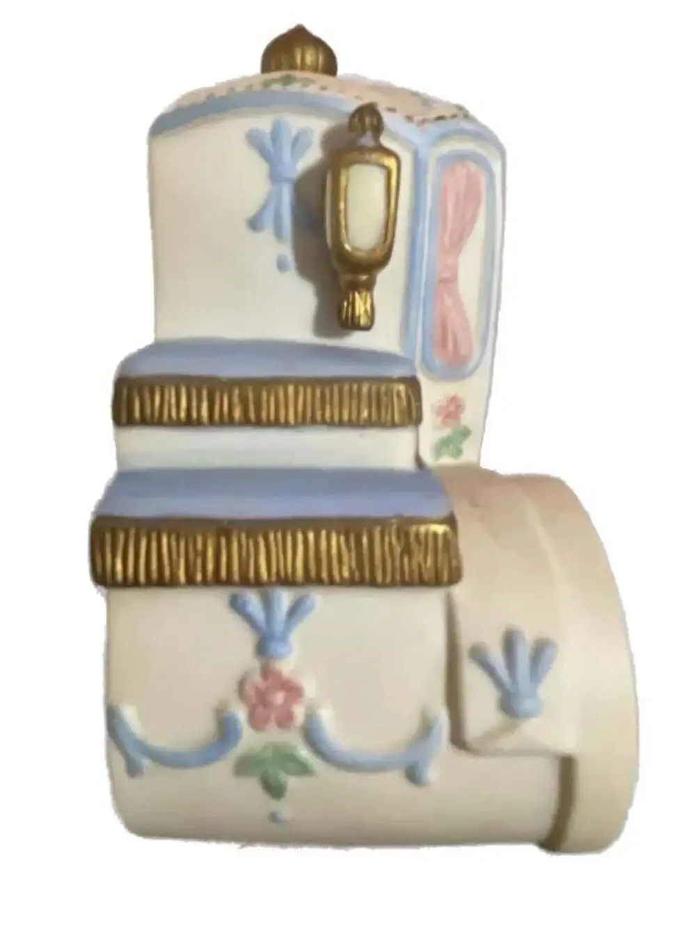 1994 Lenox  Cinderella Coach Disney Enthusiast Porcelain Collectors Mantel Clock